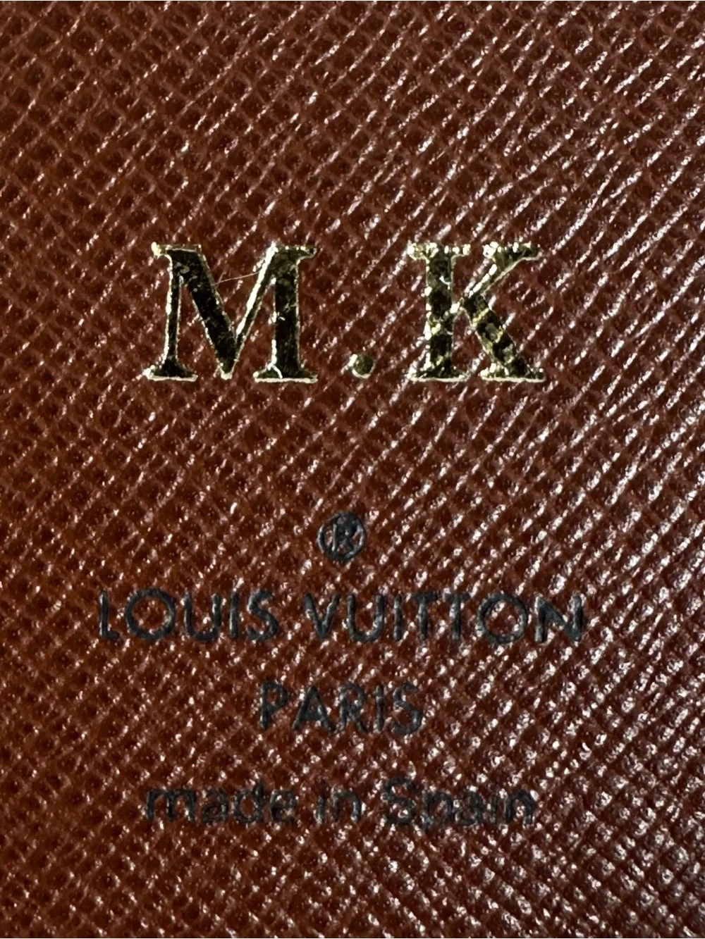 Louis Vuitton Monogram Agenda PM 6-Ring Planner Cover Hot Stamp M.K